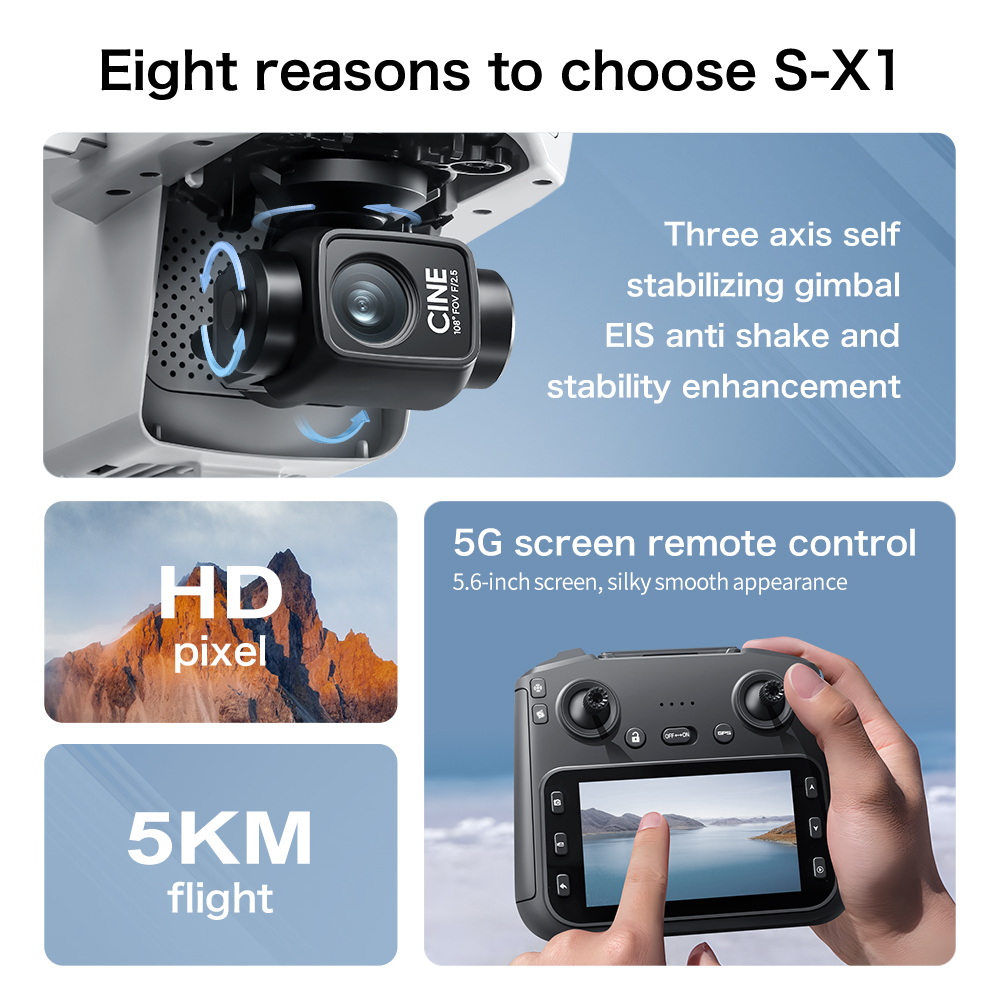 トップディール S-X1 MAX GPSドローン 3軸ジンバ - Drone Kit Professional のレビューと価格