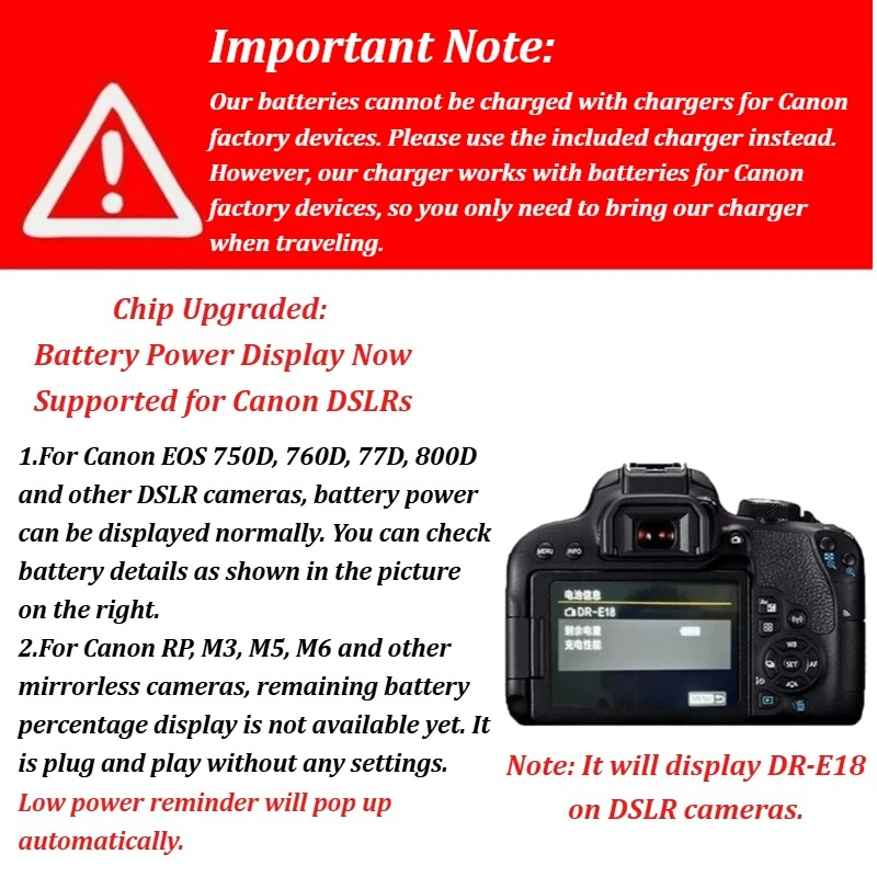 LP-E17 7.2V 1040mAh キヤノンEOS RP - Canon Camera Eos R50 のレビューと価格